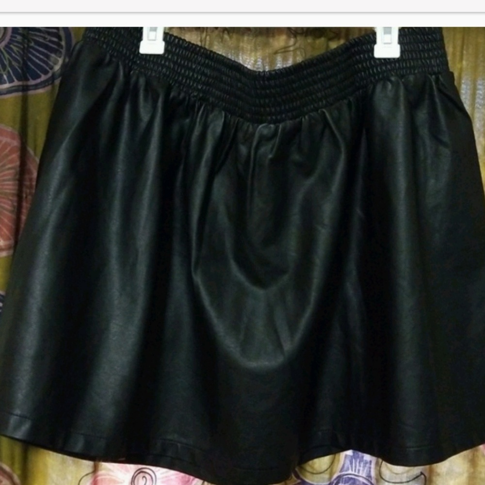 SimplyBe vegan leather skirt